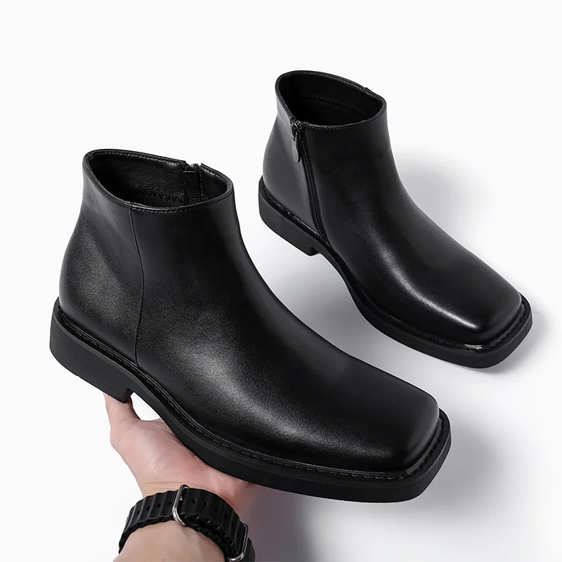 Vintage Fashion Streetwear - Preto nova moda masculina sapatos casuais