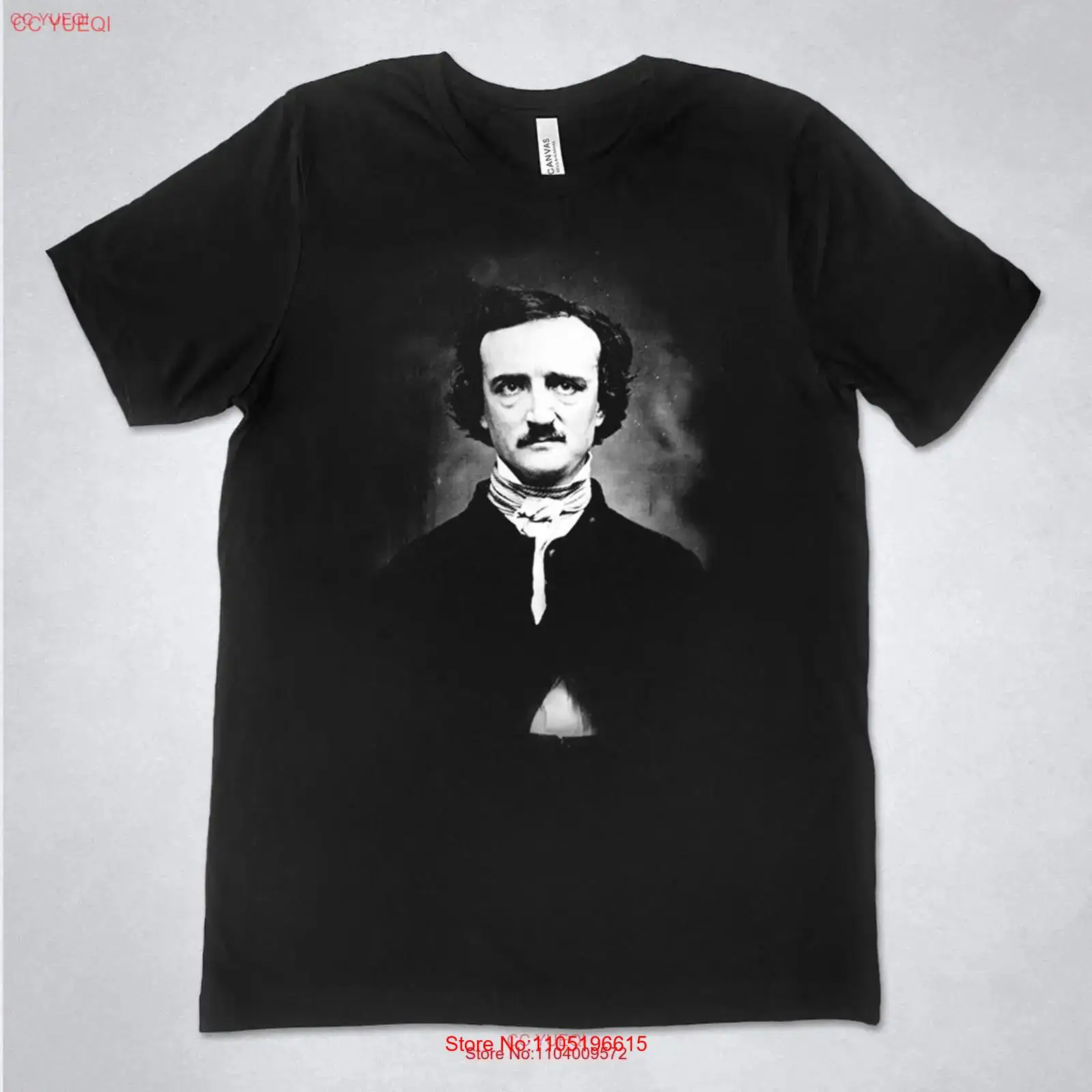 Vintage Flannel Shirt - Edgar Allan Poe camisa retrato foto