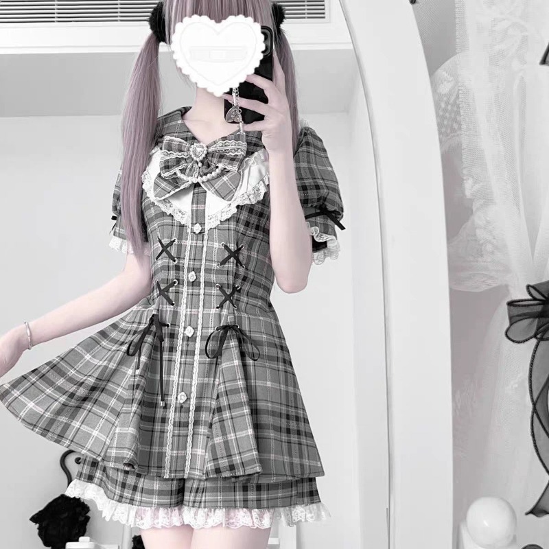Vintage Fashion Japan - Conjunto de Vestido Doce Estilo Lolita