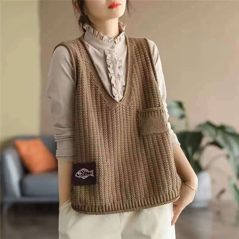 Vintage Fashion Trends 2026 - Em Oferta: Colete Feminino de Tricô