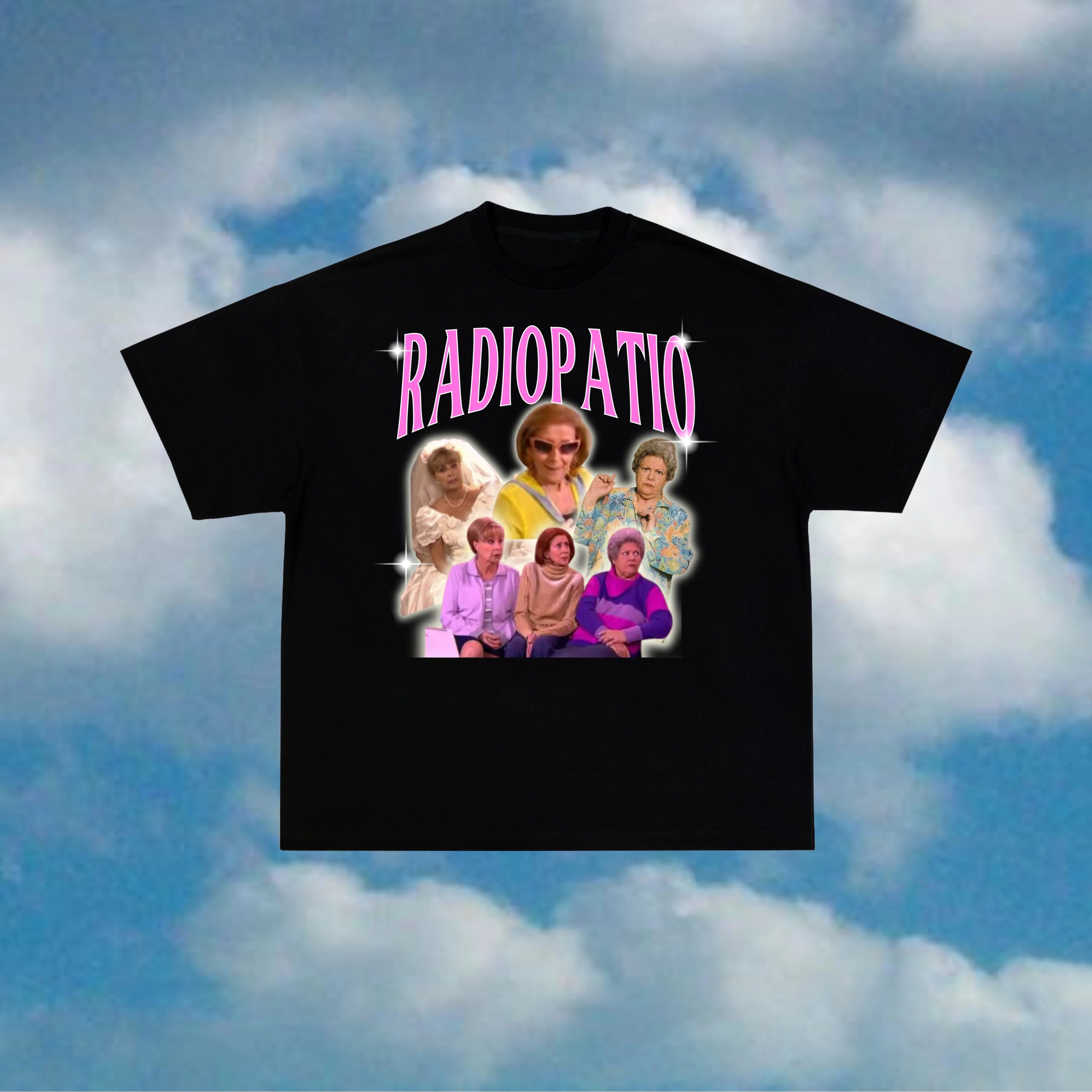Vintage Fashion Collage - Vintage radiopatio colagem masculina tshirts impressão