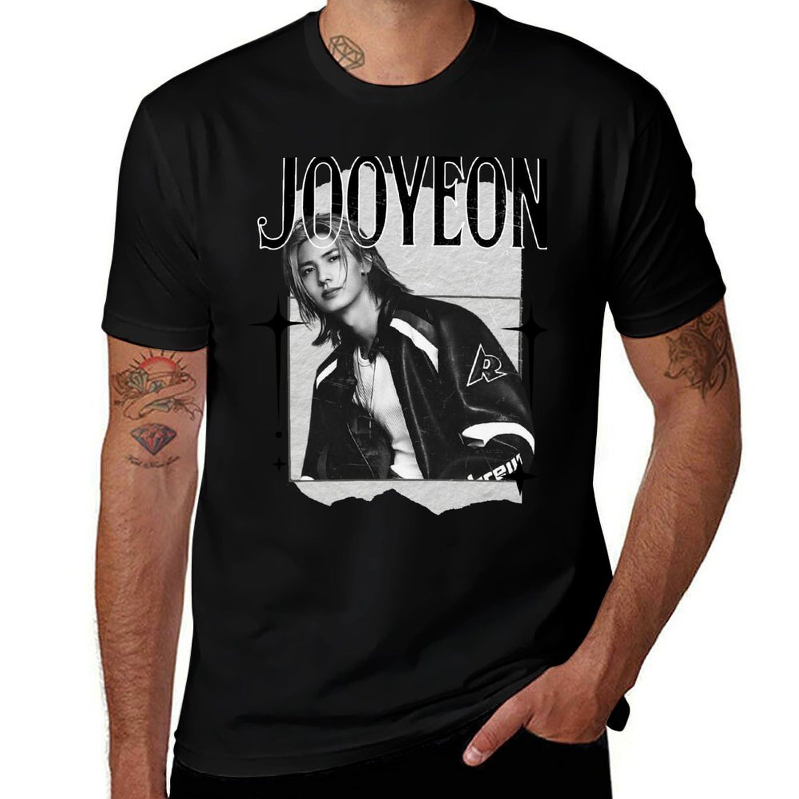 Vintage Fashion Collage - Jooyeon xdinary heróis kpop menino banda