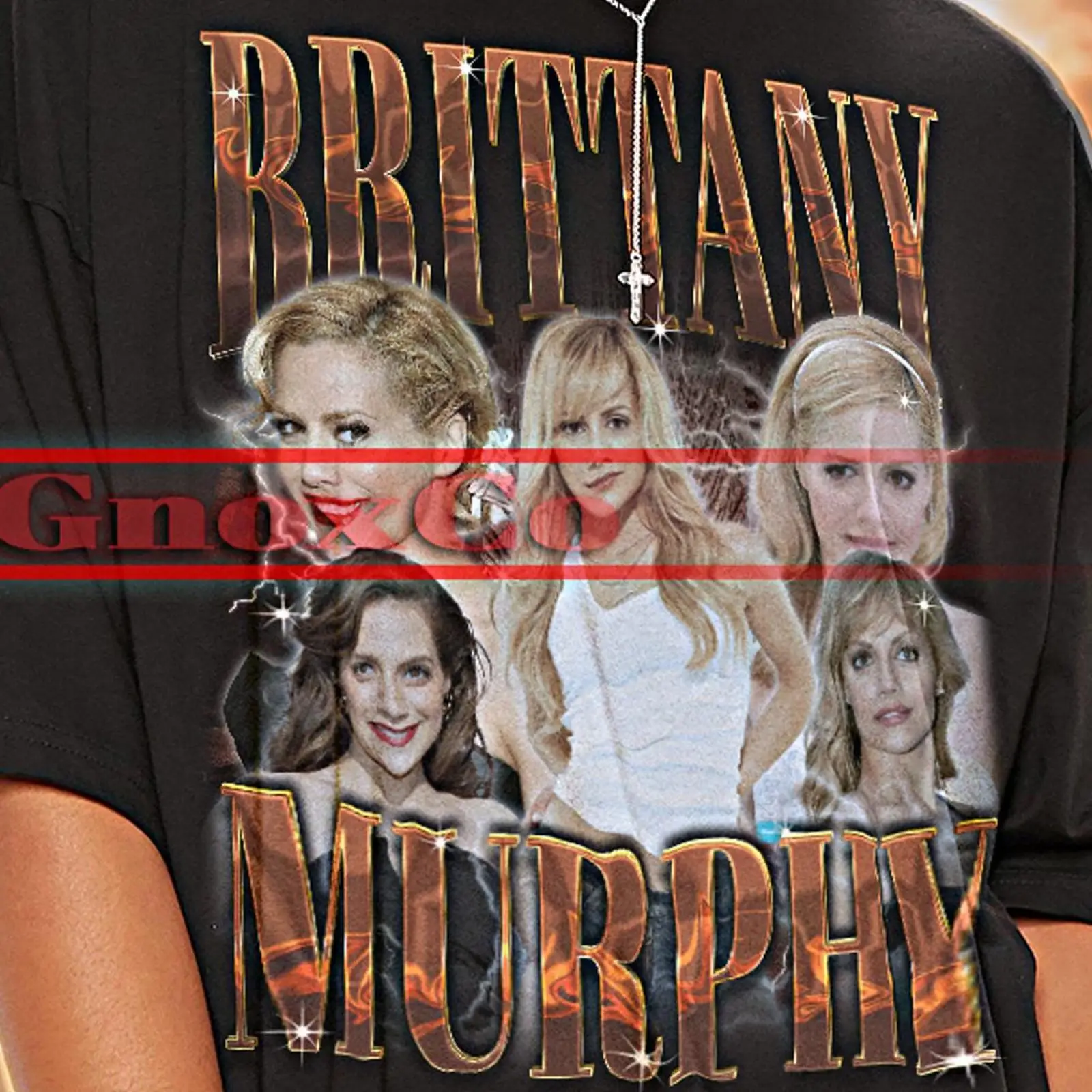 Vintage Fashion Collage - Camiseta Retrô Anos 90 Brittany Murphy: