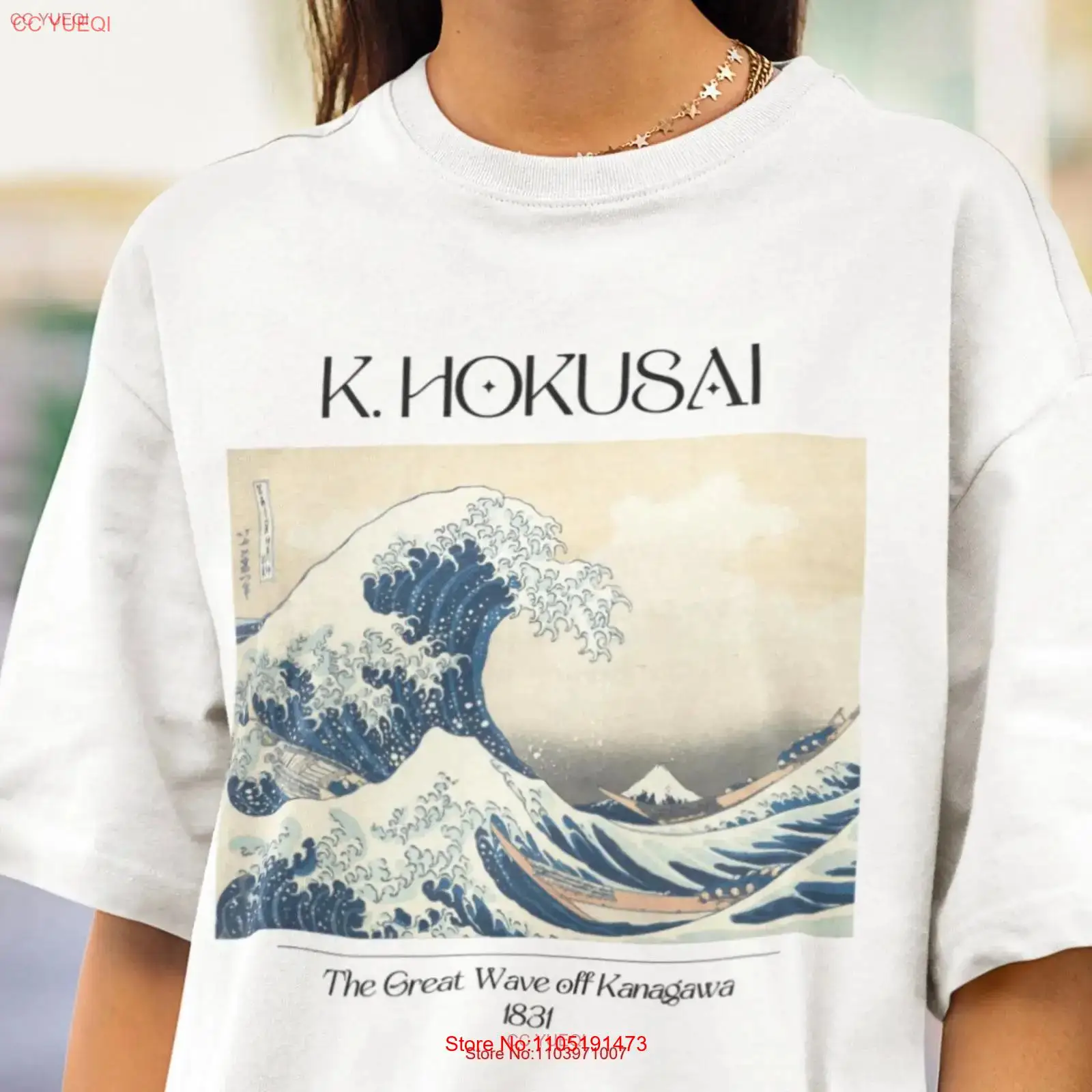 Vintage Fashion Japan - Katsushika hokusai a grande onda de