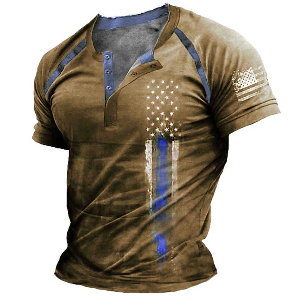Vintage Fashion Streetwear - Camisa Masculina Engraçada com Estampa 3D