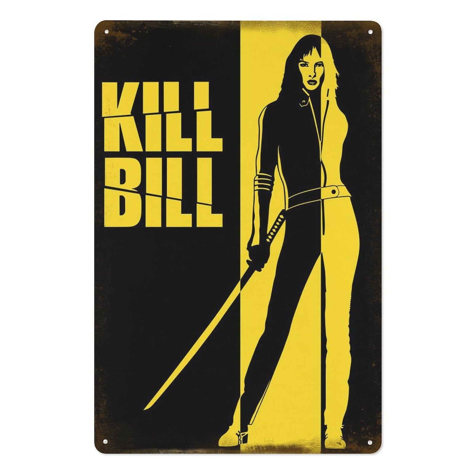 Vintage Fashion Wall Art - Kill bill filmes metal estanho sinal