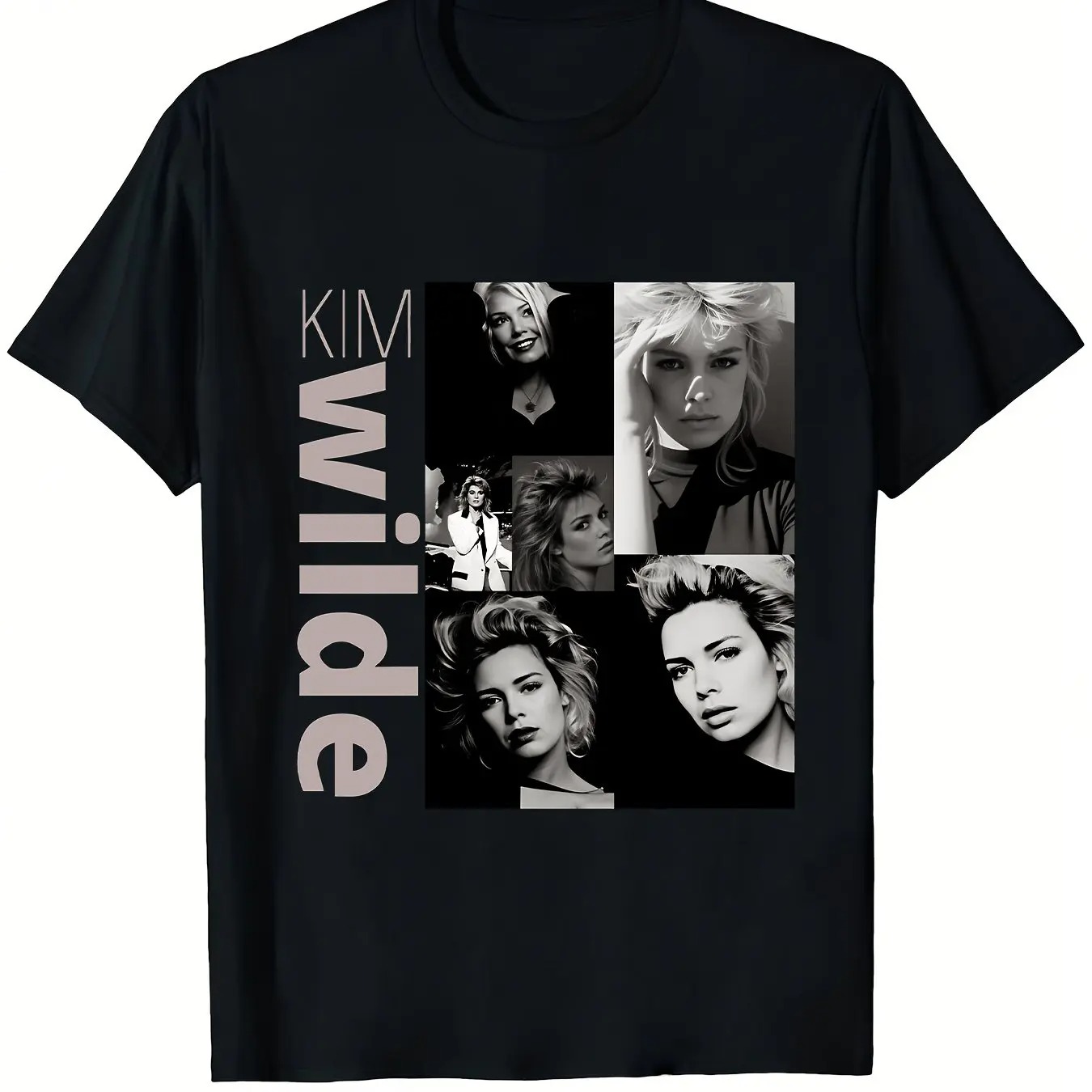 Vintage Fashion Collage - Camiseta Gráfica Vintage Kim Wilde para