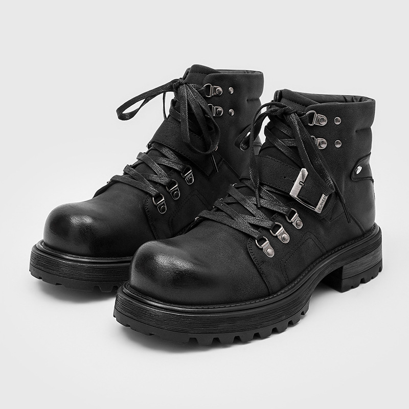 Vintage Fashion Brands - Marca masculina botas de couro da