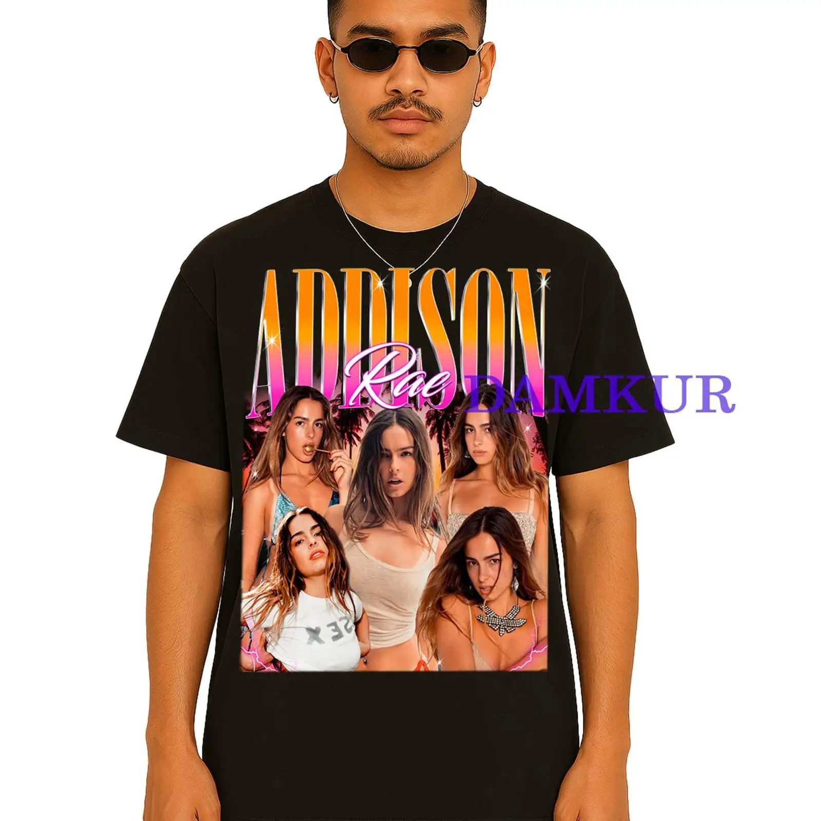 Vintage Fashion Influencers - Camiseta Vintage Addison Rae Bootleg Hip