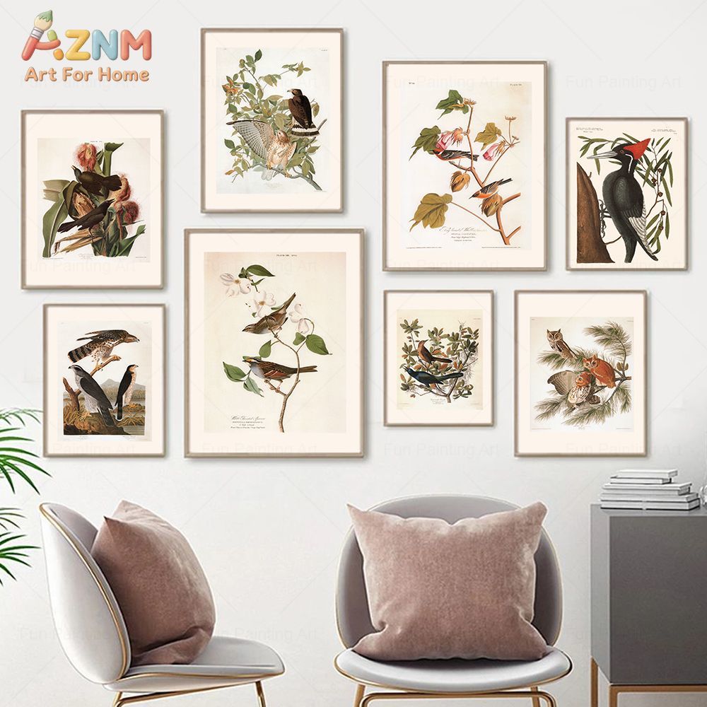 Vintage Fashion Wall Art - AZNM Arte de Parede em Tela