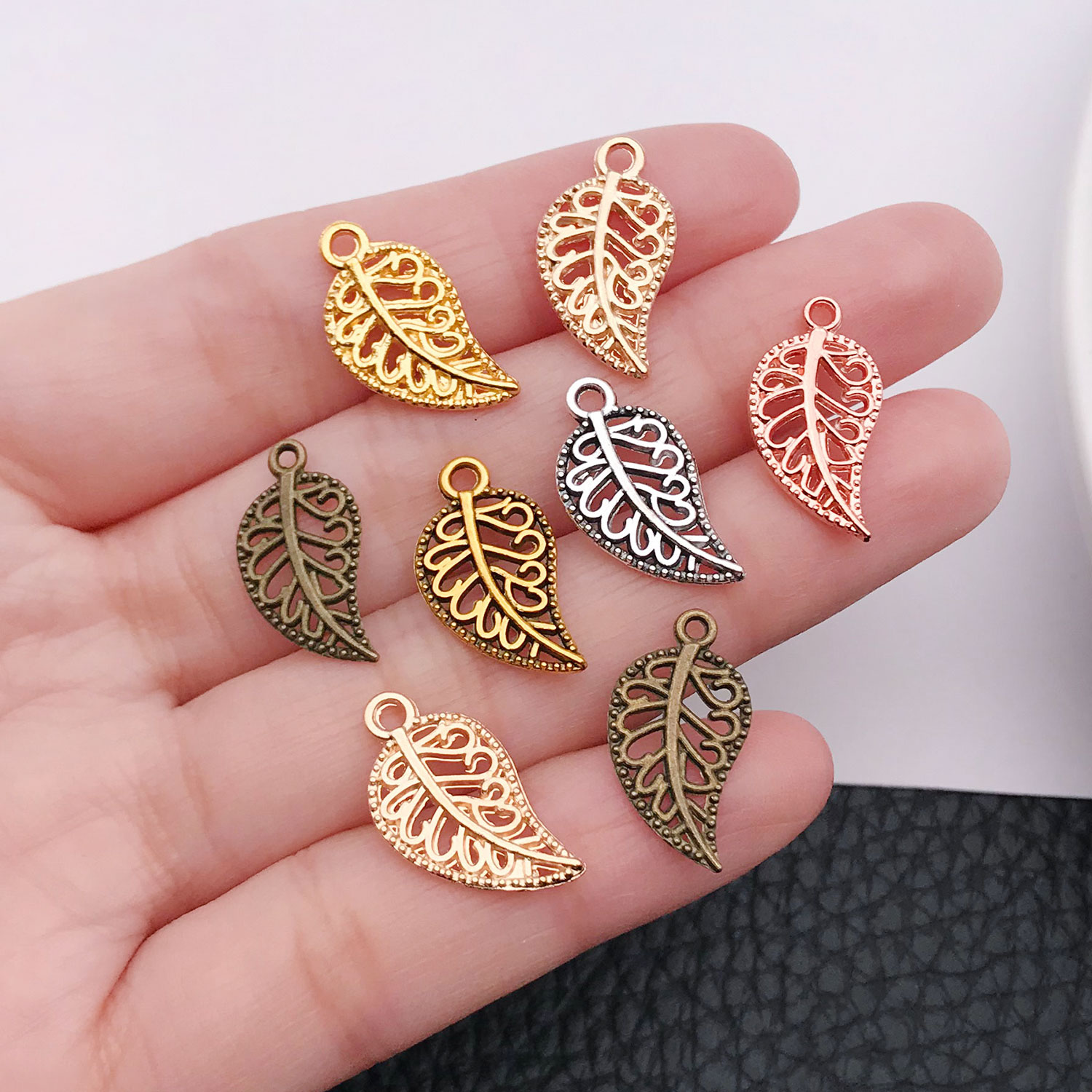 Vintage Fashion Earrings - 50/210 peças pingentes de liga em