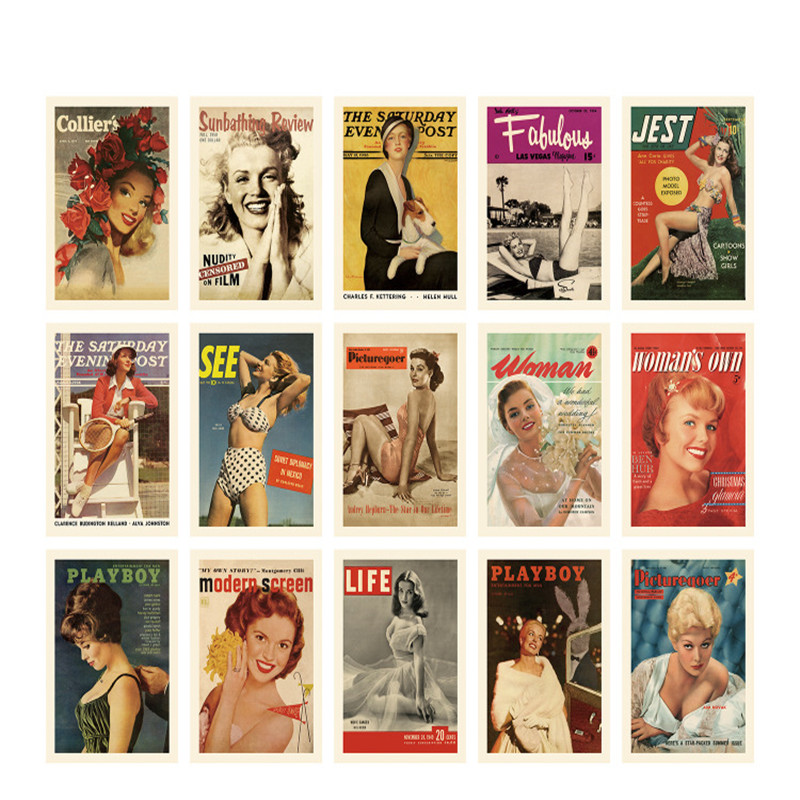 Vintage Fashion Magazine Covers - Postais Fashion Magazine Cover, Cartões, Cartão
