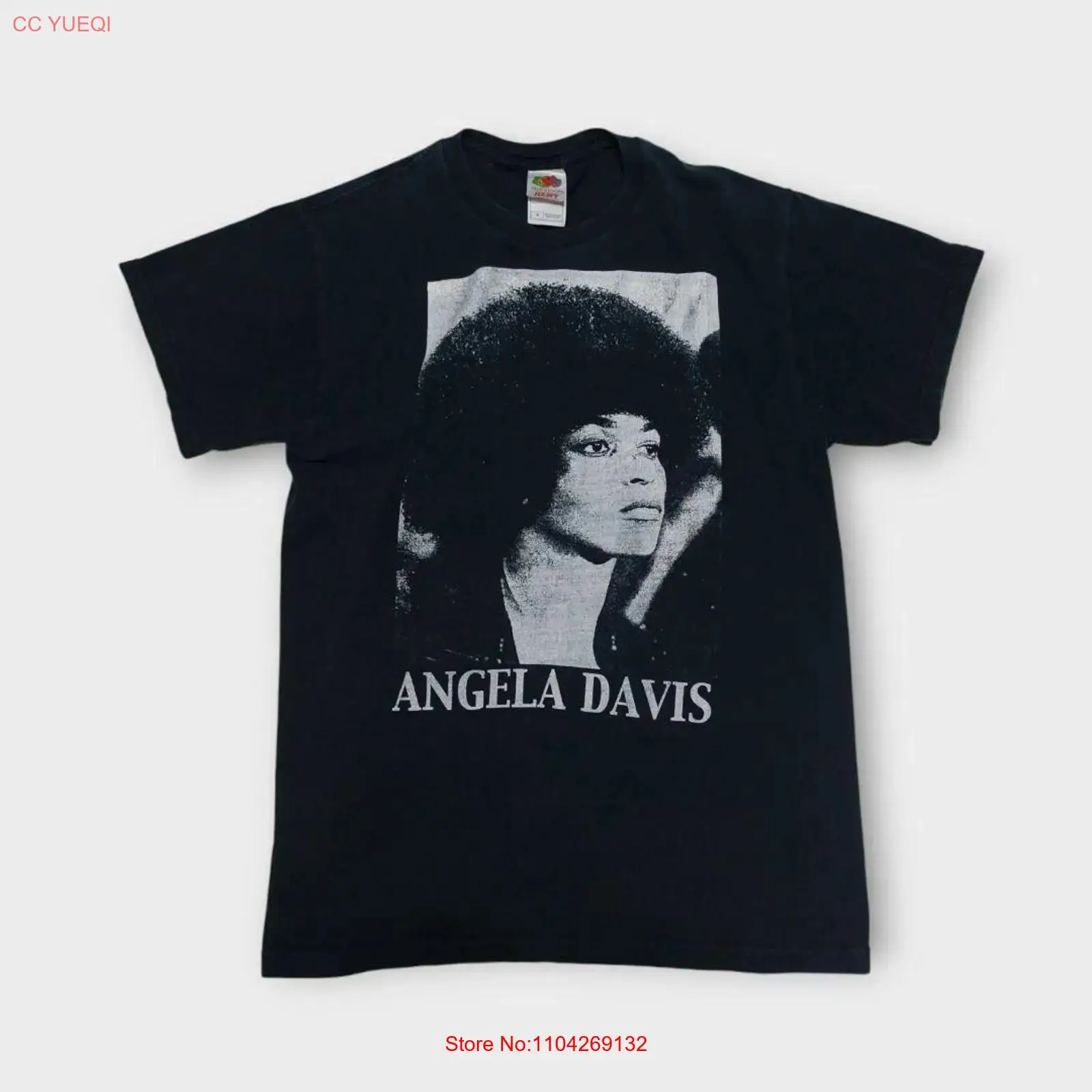 Vintage Fashion Knitwear - Camiseta Rara Angela Davis dos Anos