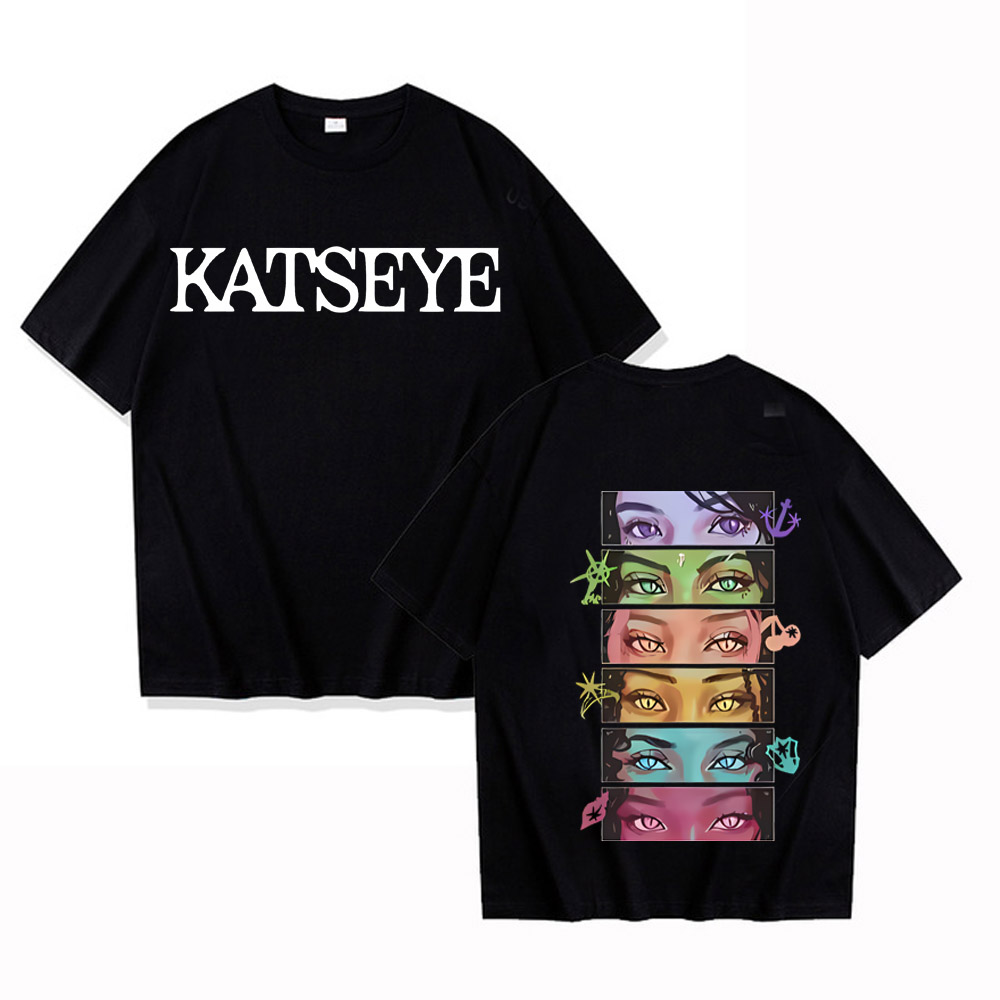Camiseta Kpop Katseye Eyes Col - Vintage Fashion Collage avaliação e preço