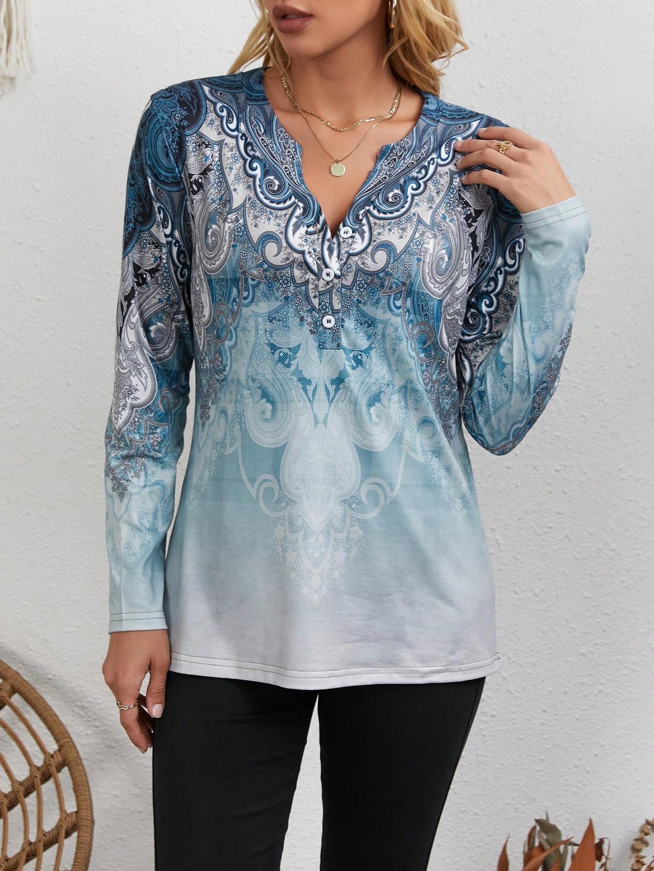 Blusa Feminina Estilo Étnico:  - Vintage Fashion avaliação e preço