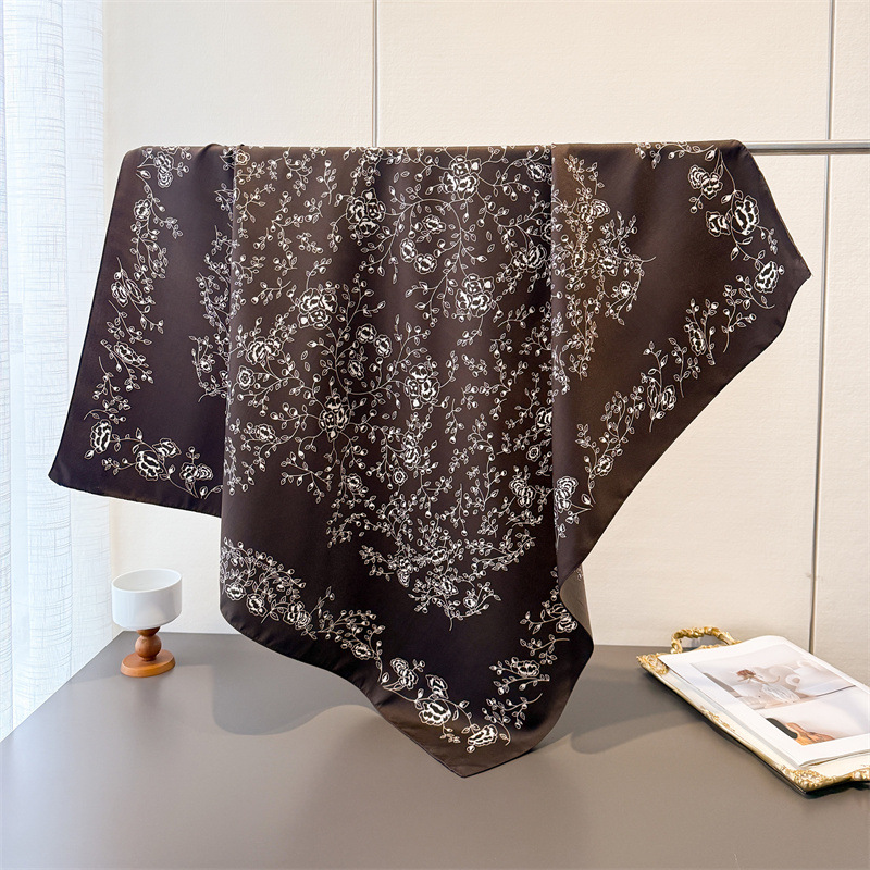 Lenço quadrado vintage de luxo - Vintage Fashion Hijab avaliação e preço