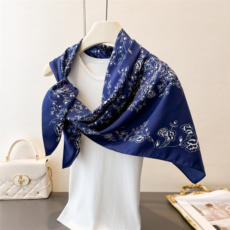 Lenço quadrado vintage de luxo - Vintage Fashion Hijab avaliação e preço