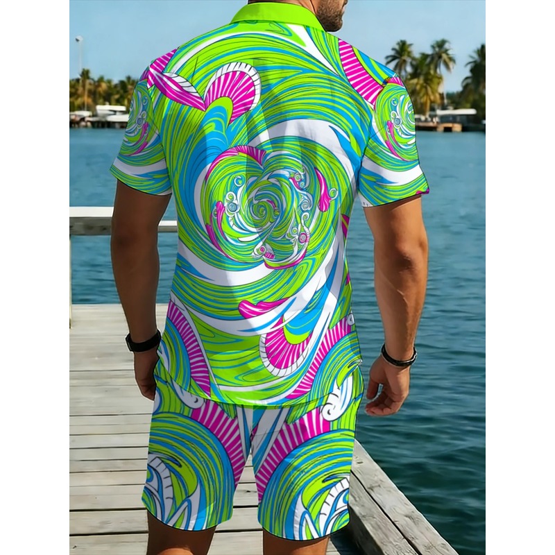 Conjunto de Camisa Masculina d - Printed Floral Shirt avaliação e preço