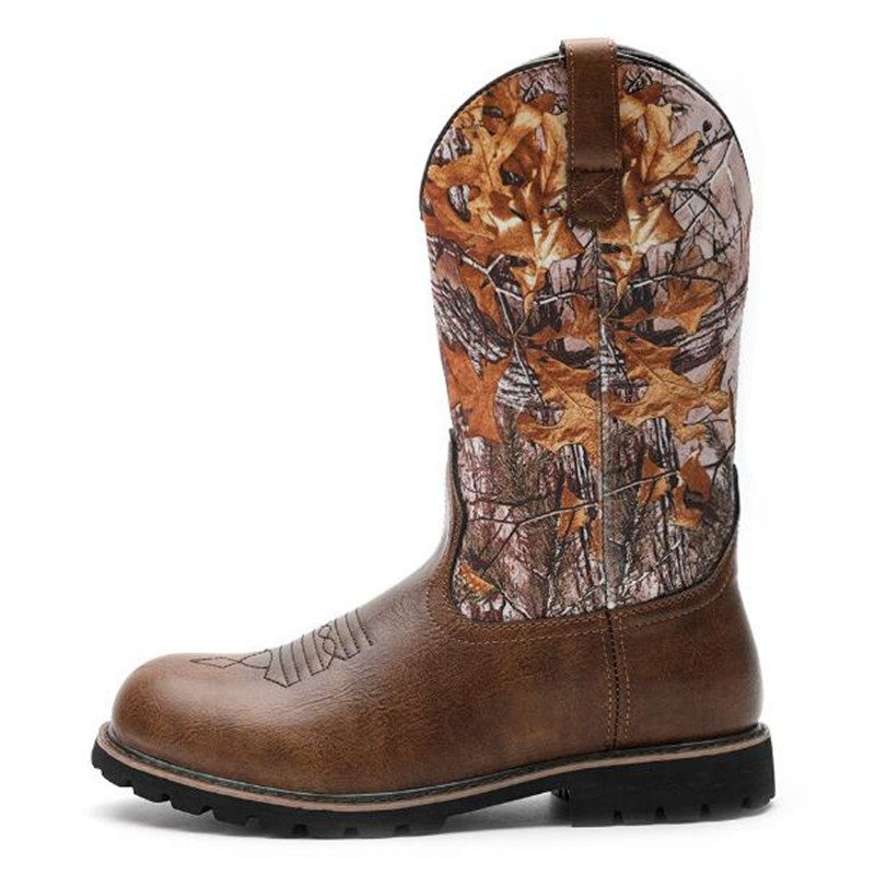 Botas de cowboy masculinas gót - Vintage Fashion Streetwear avaliação e preço