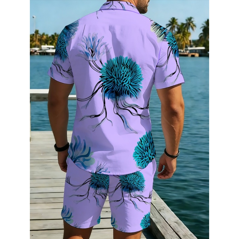 Conjunto de Camisa Havaiana e  - Printed Floral Shirt avaliação e preço