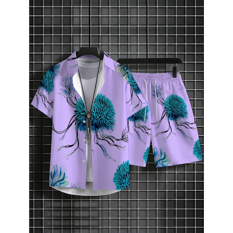Conjunto de Camisa Havaiana e  - Printed Floral Shirt avaliação e preço