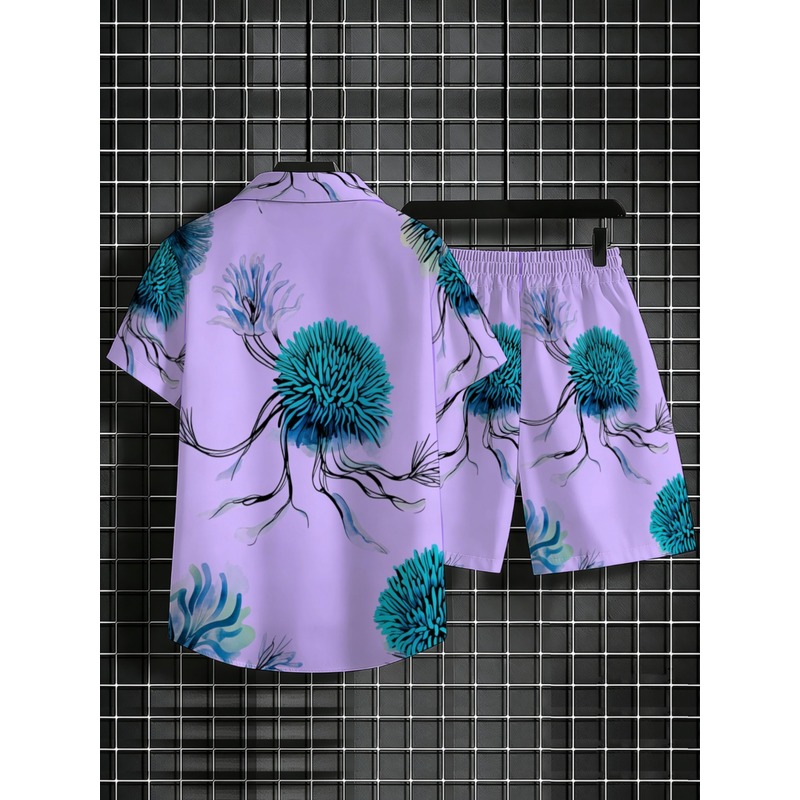 Conjunto de Camisa Havaiana e  - Printed Floral Shirt avaliação e preço