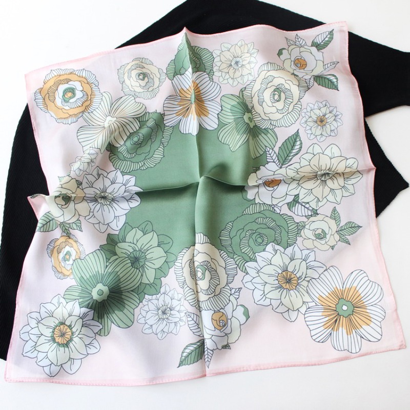Novo Lenço de Seda Mulberry 10 - Vintage Fashion Hijab avaliação e preço