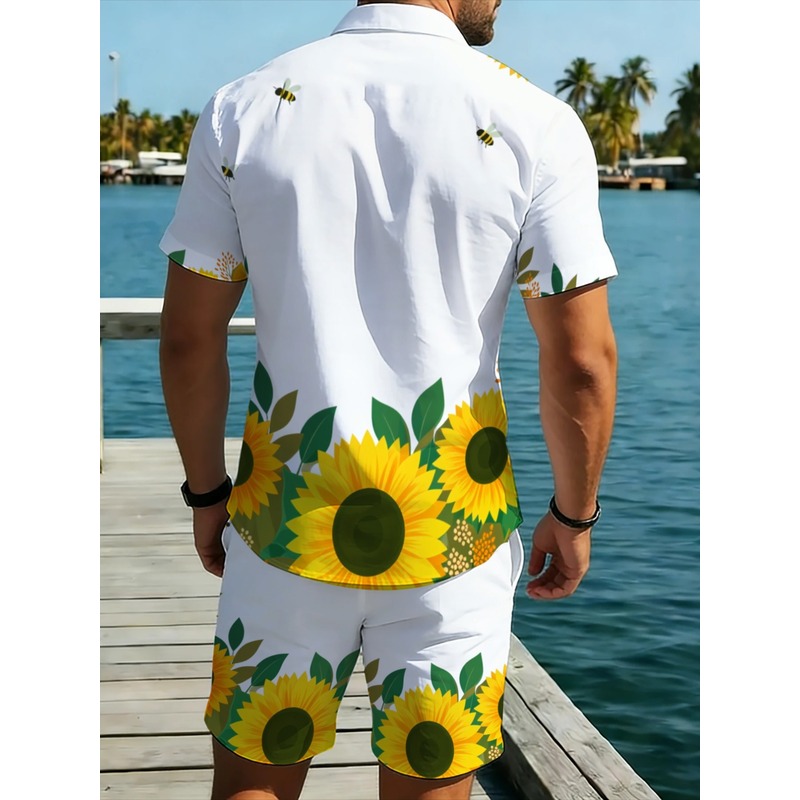 Conjunto Masculino de Camisa e - Printed Floral Shirt avaliação e preço