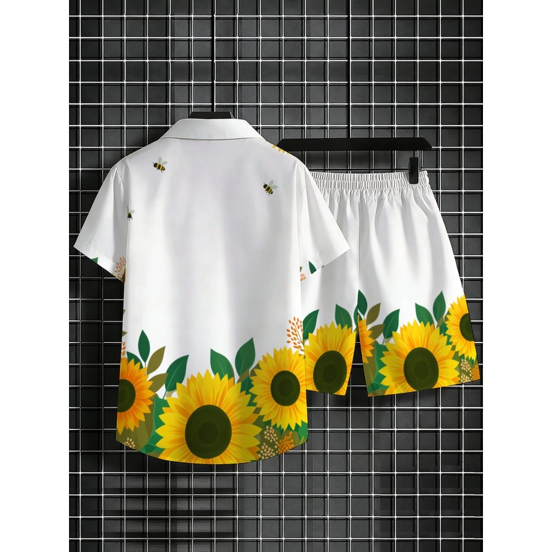 Conjunto Masculino de Camisa e - Printed Floral Shirt avaliação e preço