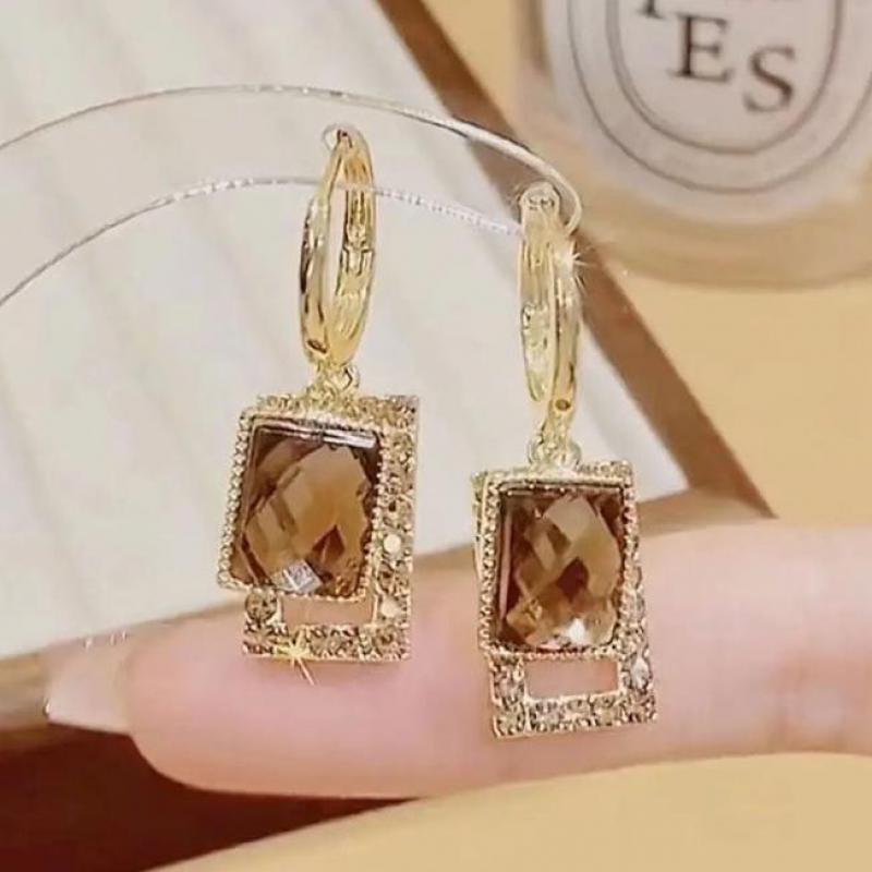 Brincos de Zircônia com Agulha - Vintage Fashion Trends 2026 avaliação e preço