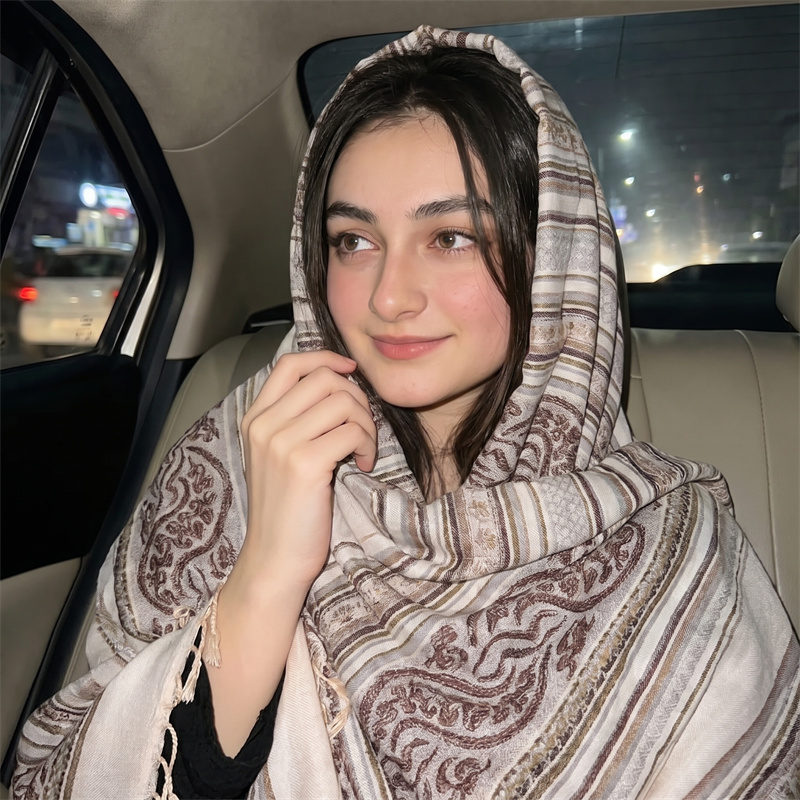 Lenço de Moda com Estampa Pais - Vintage Fashion Hijab avaliação e preço