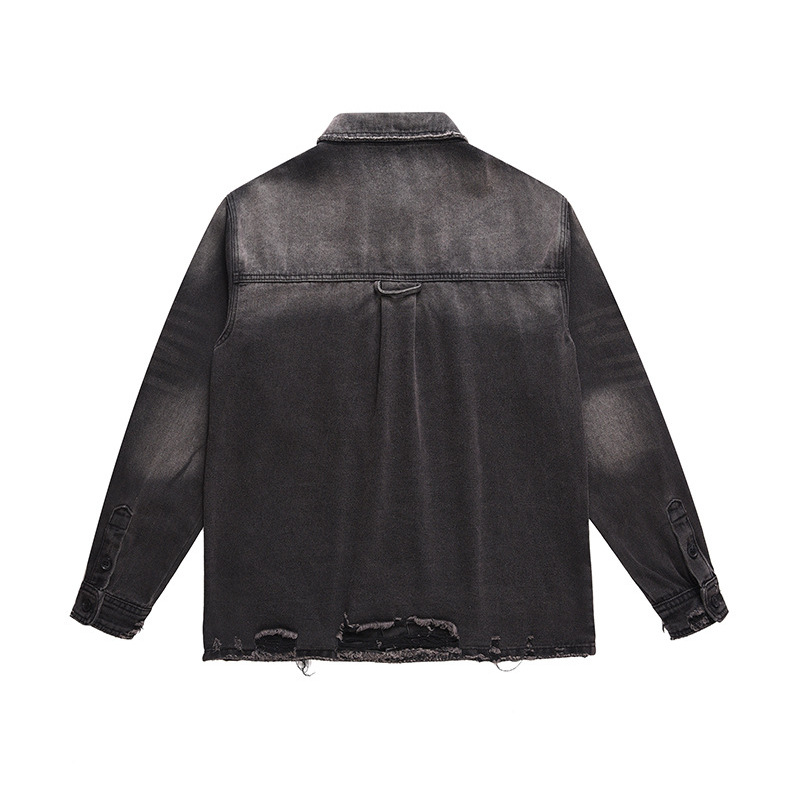 Jaqueta Jeans Masculina Rasgad - Vintage Fashion Streetwear avaliação e preço