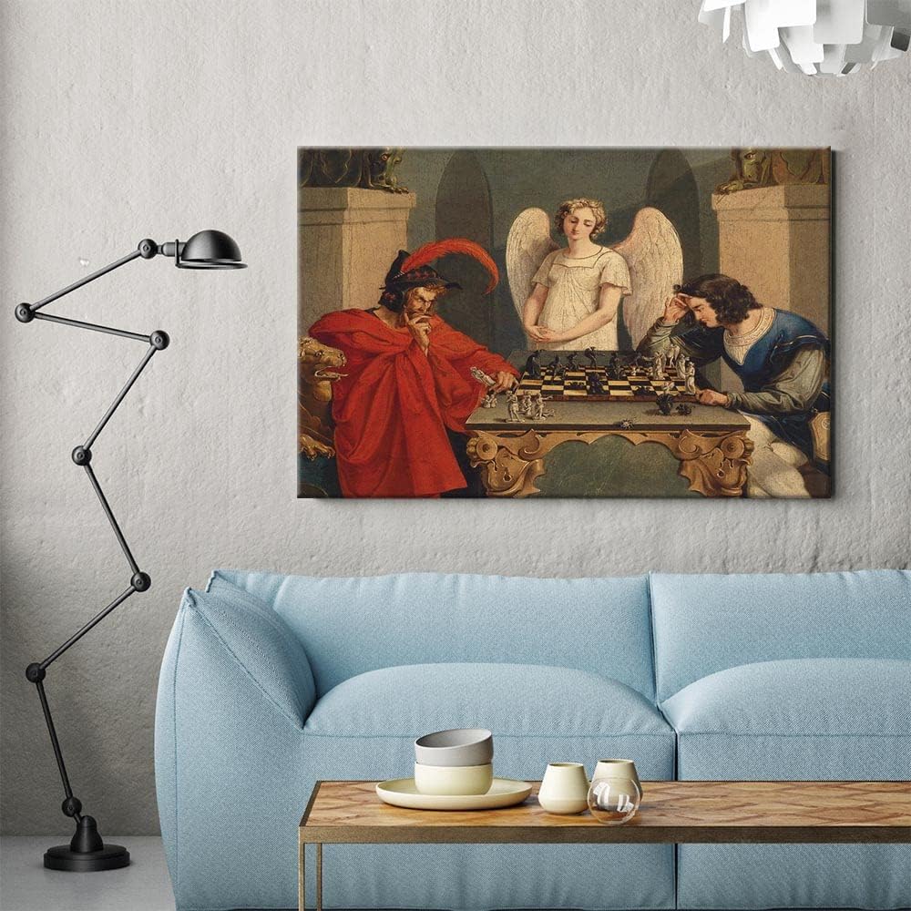 Iuhyfmsm vintage faust e mefis - Vintage Fashion Wall Art avaliação e preço