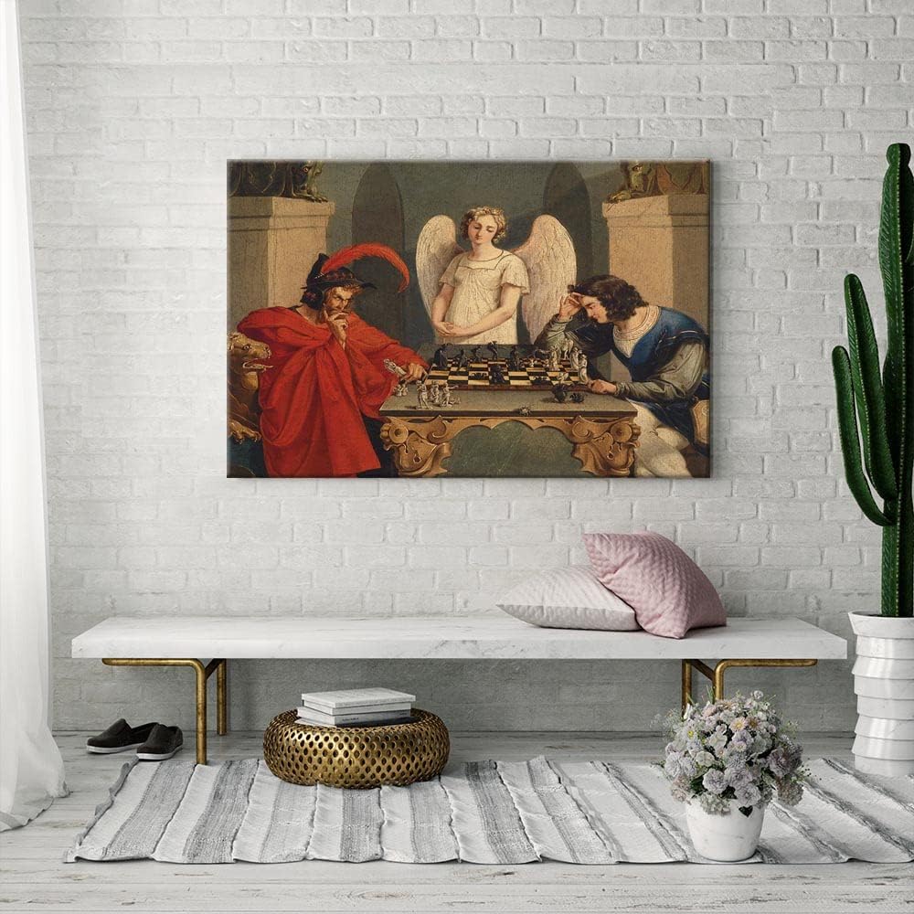 Iuhyfmsm vintage faust e mefis - Vintage Fashion Wall Art avaliação e preço