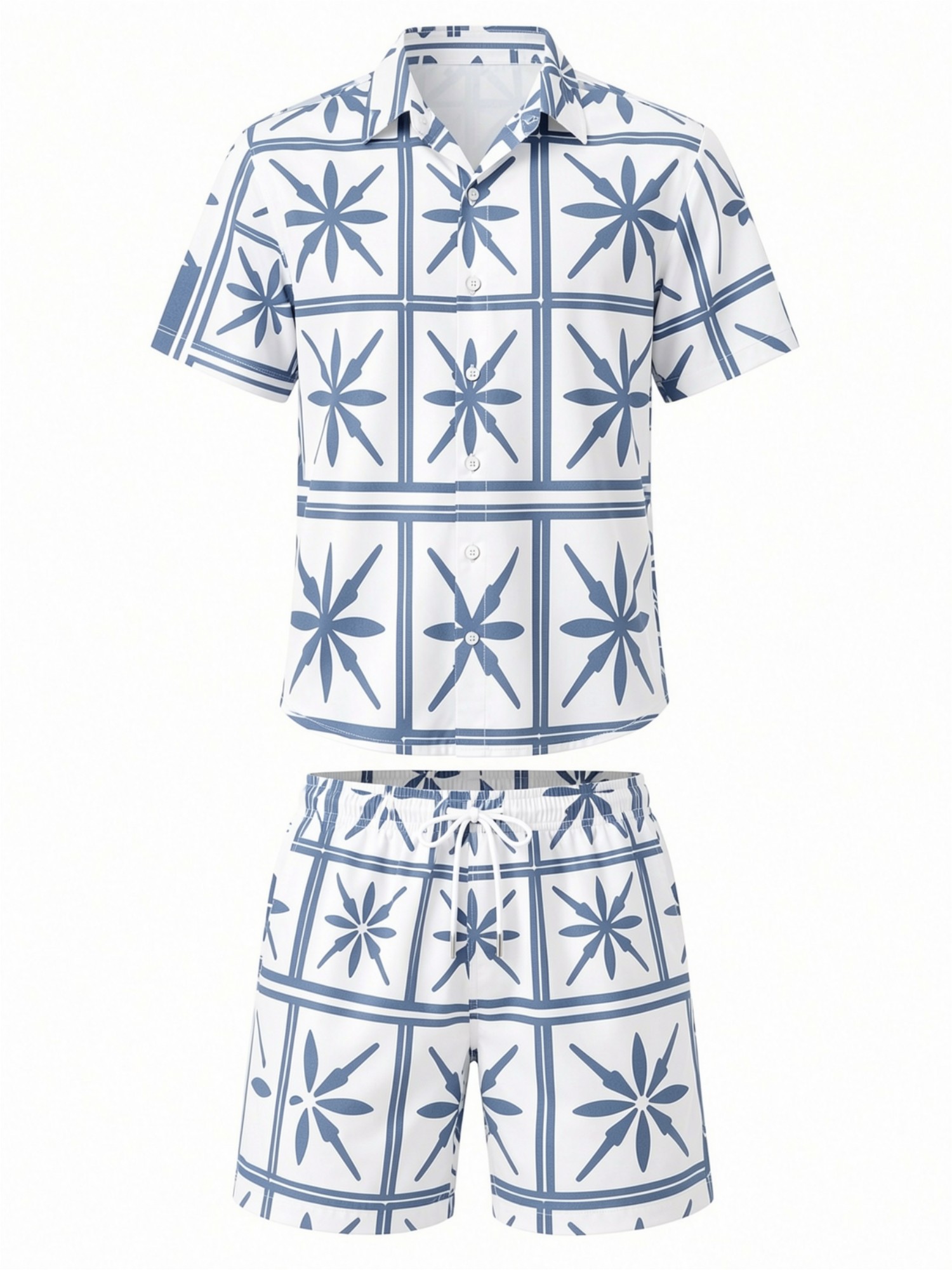 Conjunto Masculino de Camisa F - Printed Floral Shirt avaliação e preço