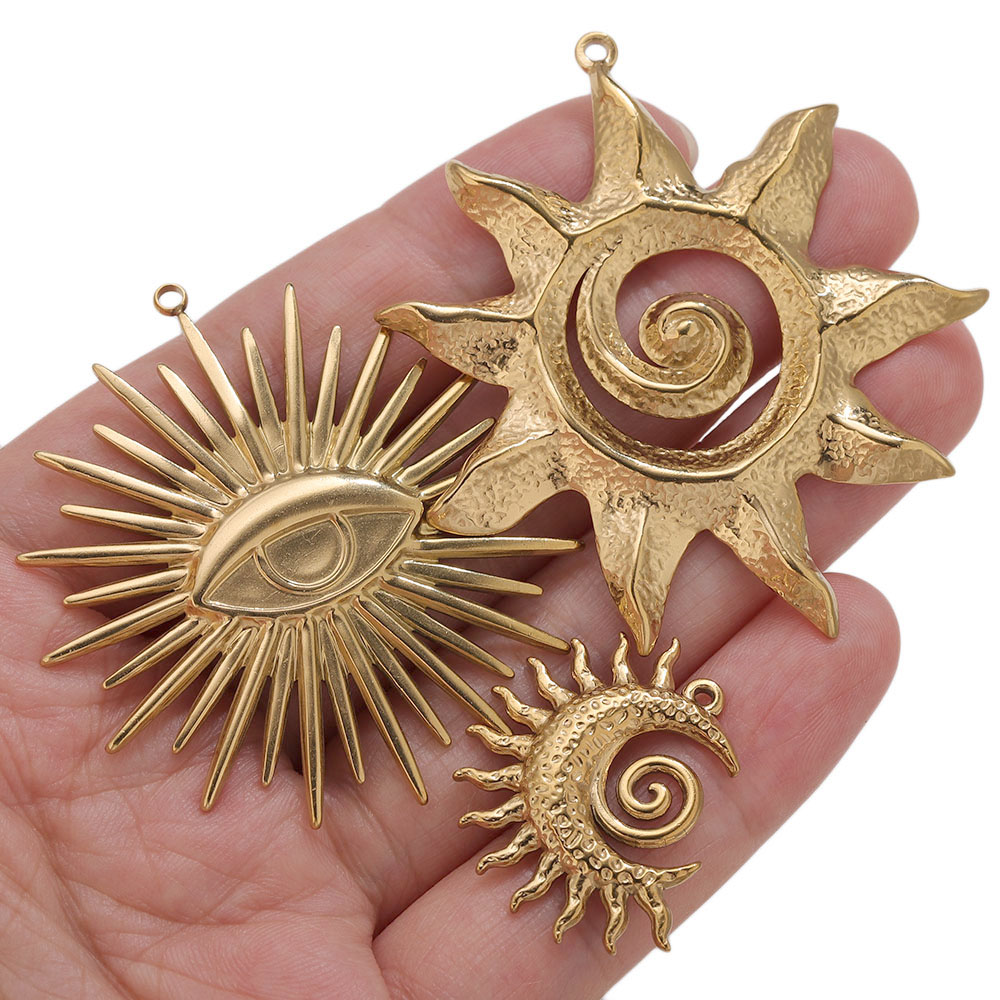 5 Peças de Pingentes Dourados  - Vintage Fashion Earrings avaliação e preço