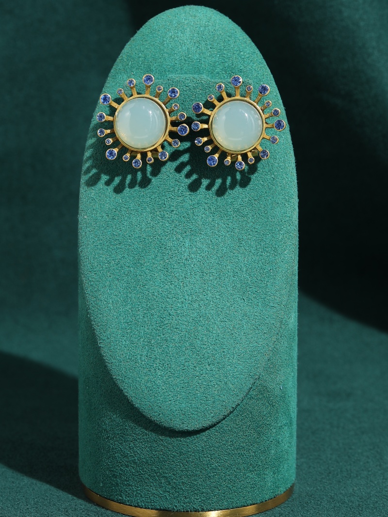Brincos Vintage de Ágata Verde - Vintage Fashion Trends 2026 avaliação e preço