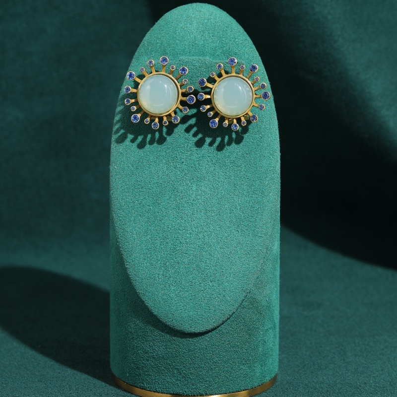 Brincos Vintage de Ágata Verde - Vintage Fashion Trends 2026 avaliação e preço
