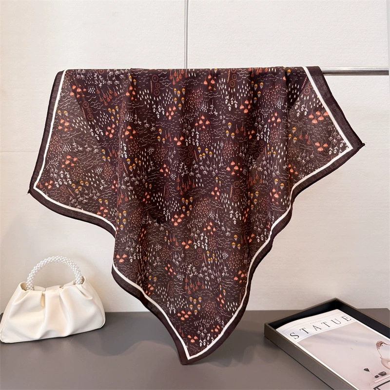 68cm pequeno quadrado feminino - Vintage Fashion Hijab avaliação e preço
