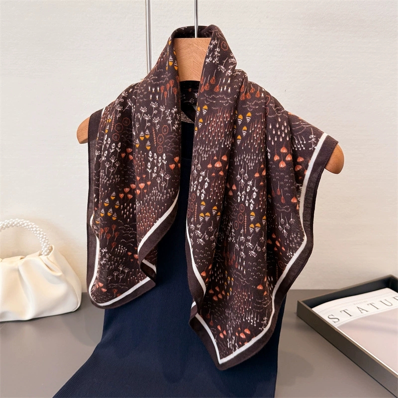 68cm pequeno quadrado feminino - Vintage Fashion Hijab avaliação e preço