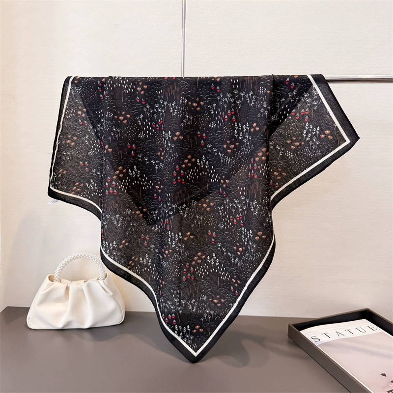 68cm pequeno quadrado feminino - Vintage Fashion Hijab avaliação e preço