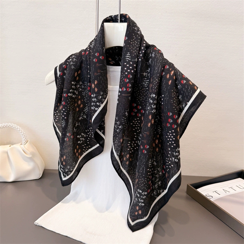 68cm pequeno quadrado feminino - Vintage Fashion Hijab avaliação e preço