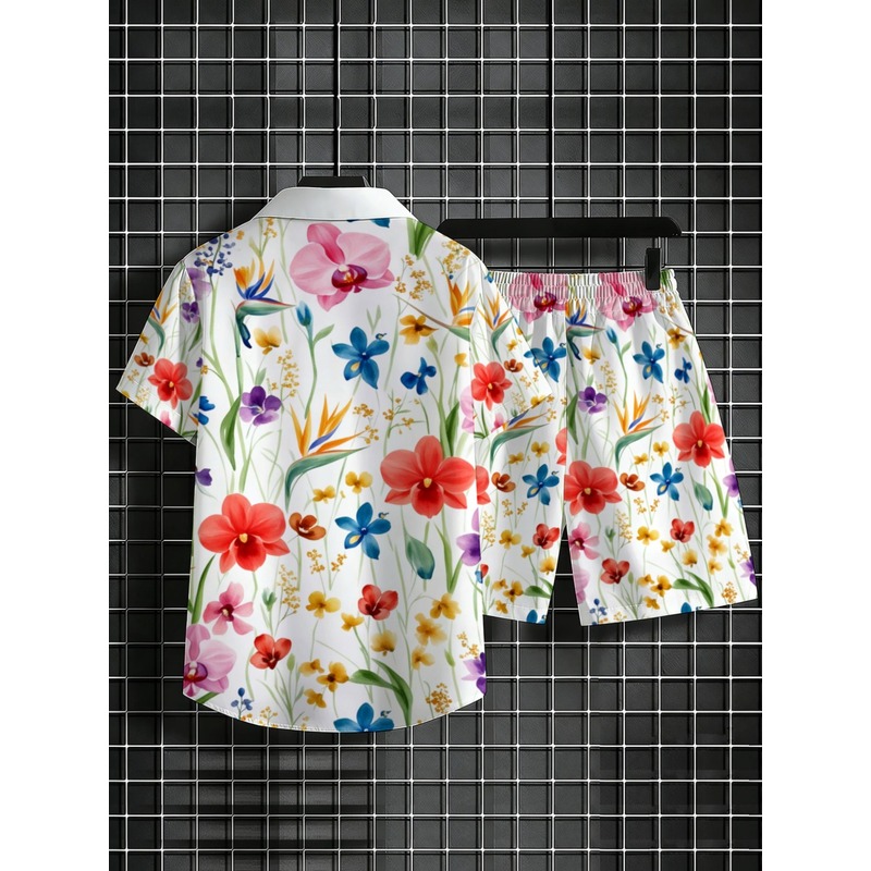 Conjunto Masculino de Camisa d - Printed Floral Shirt avaliação e preço