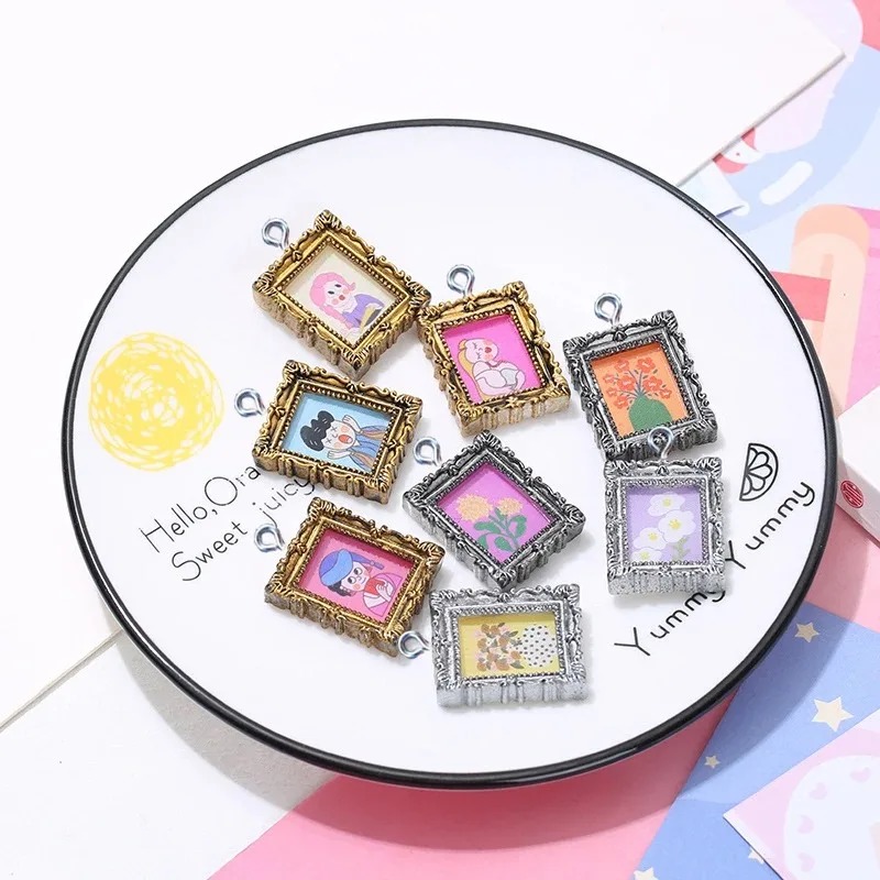 10 Peças de Pingentes Cabochão - Vintage Fashion Earrings avaliação e preço