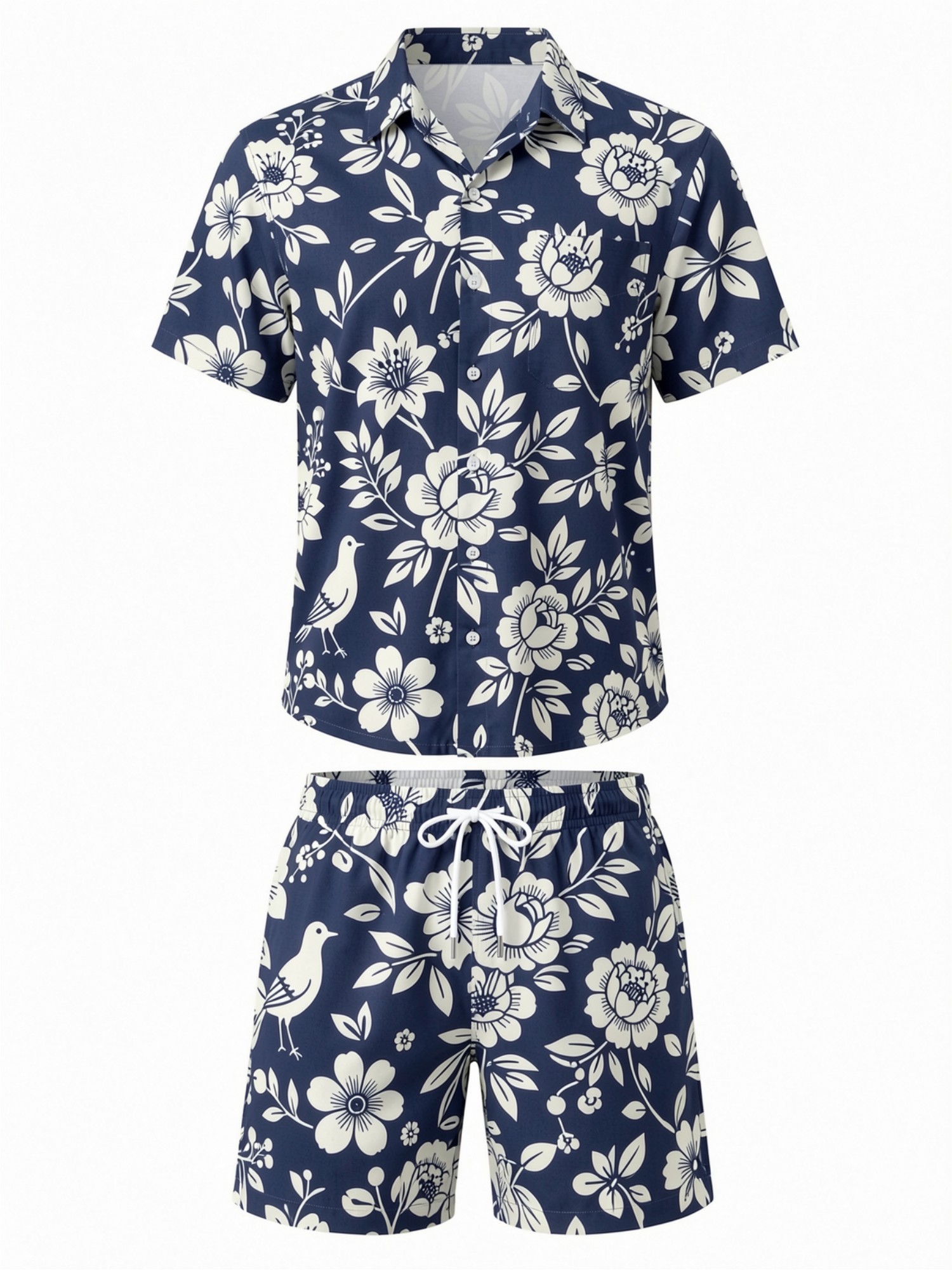 Conjunto Masculino de Camisa F - Printed Floral Shirt avaliação e preço