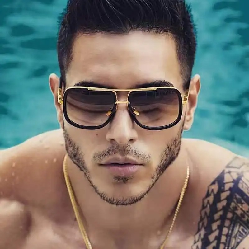 Novos Óculos de Sol Masculinos - Vintage Fashion Streetwear avaliação e preço