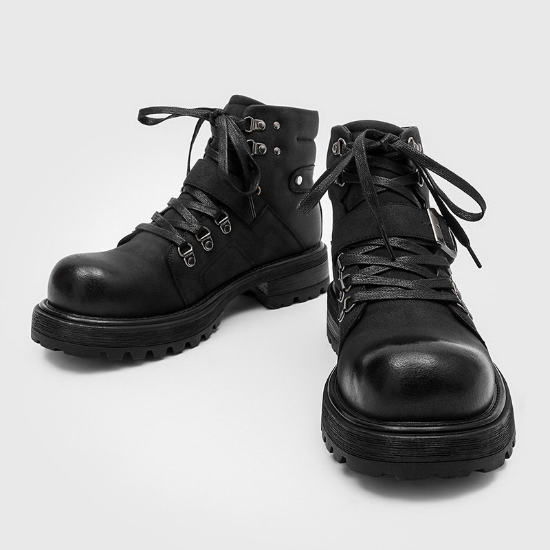 Marca masculina botas de couro - Vintage Fashion Brands avaliação e preço