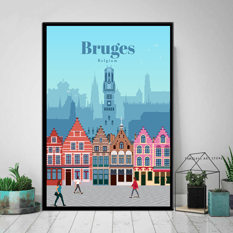 Mapa de Cidades Sem Moldura de - Vintage Fashion Wall Art avaliação e preço