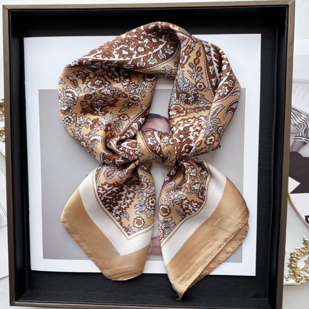 Novo Lenço Quadrado de Luxo co - Vintage Fashion Hijab avaliação e preço
