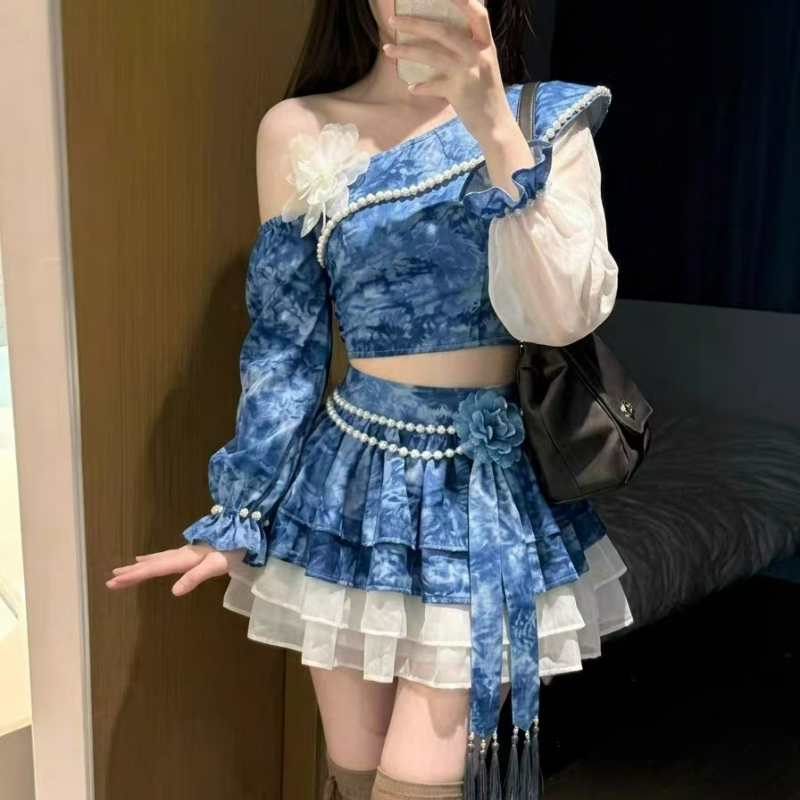 Conjunto de Saia Lolita Vintag - Vintage Fashion Japan avaliação e preço